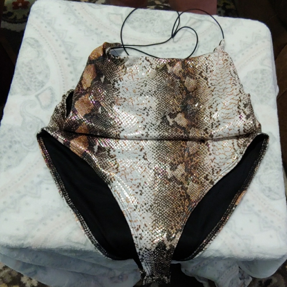 Snake skin body suit!